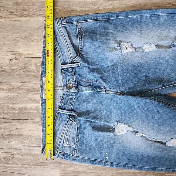 Guess Bootcut Distressed Jeans, Light Blue, Size 29 - Picture 10 of 13